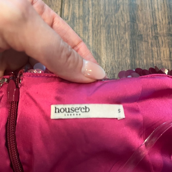 House of CB Alexis Hot Pink Sequin Maxi Skirt - NWOT - Picture 7 of 8